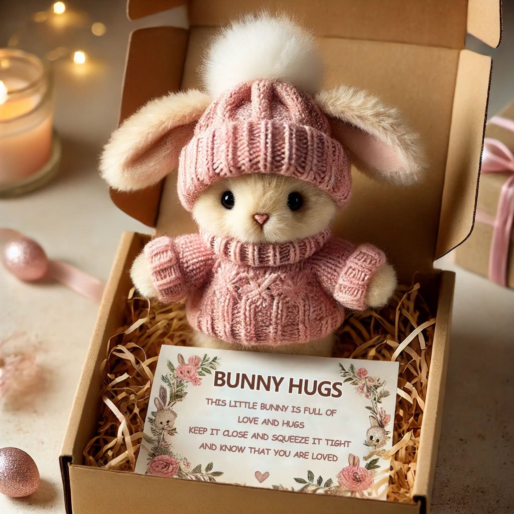 Handgemaakte Mini Konijnen Knuffeltjes - Leuk Paascadeau & Decoratie