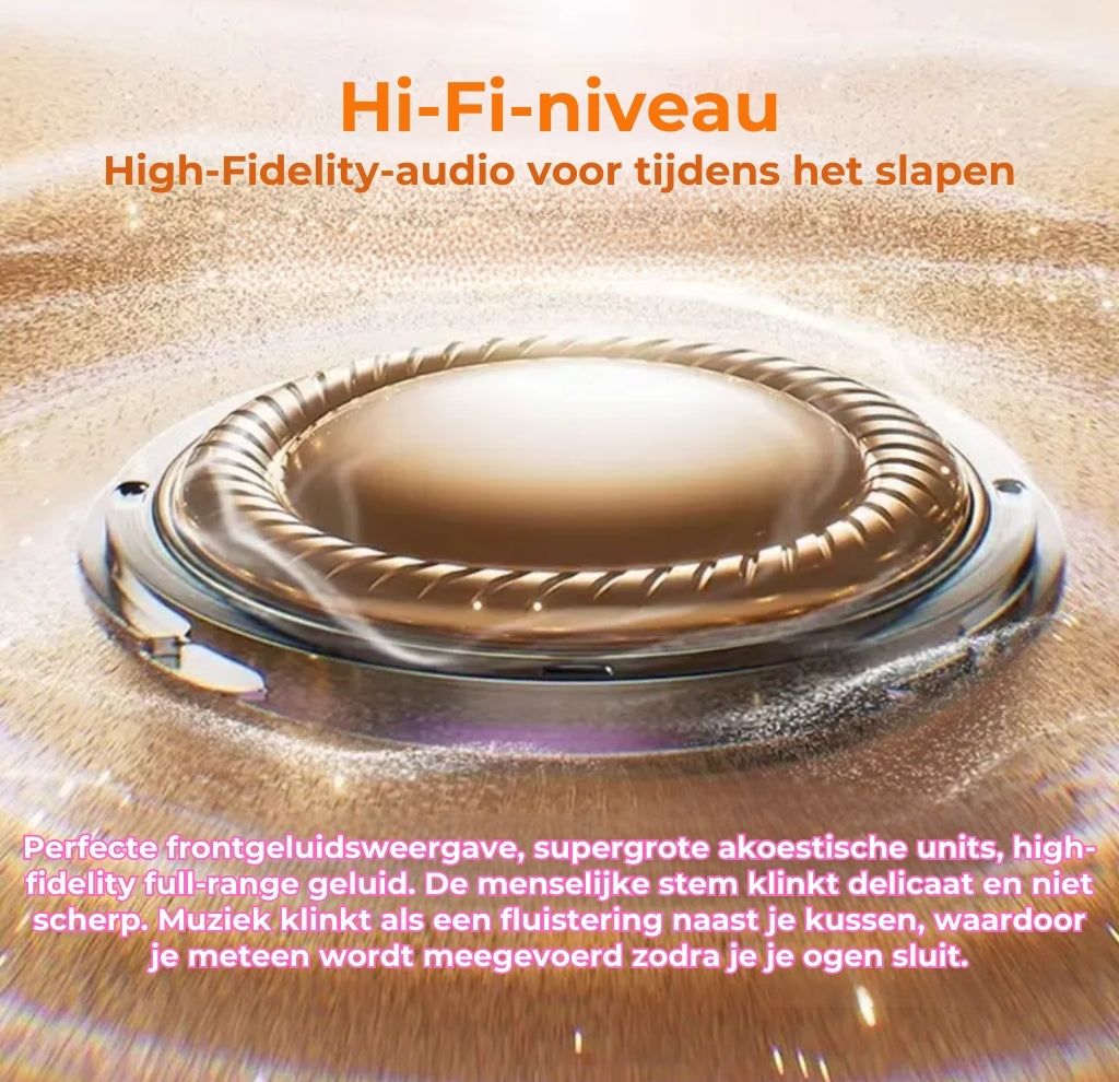 Ultradunne Bluetooth Slaapspeaker (11mm) - Ideaal voor Zijslapers - Draadloze Slaapkoptelefoon