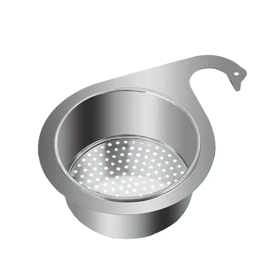 Roestvrijstalen zwanenvormig gootsteenfilter (2-pack)
