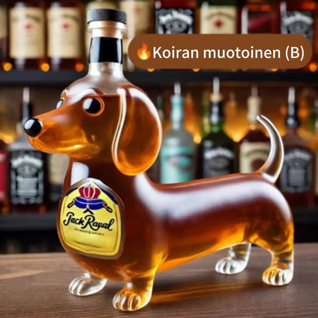 Eläimen muotoinen viskipullo