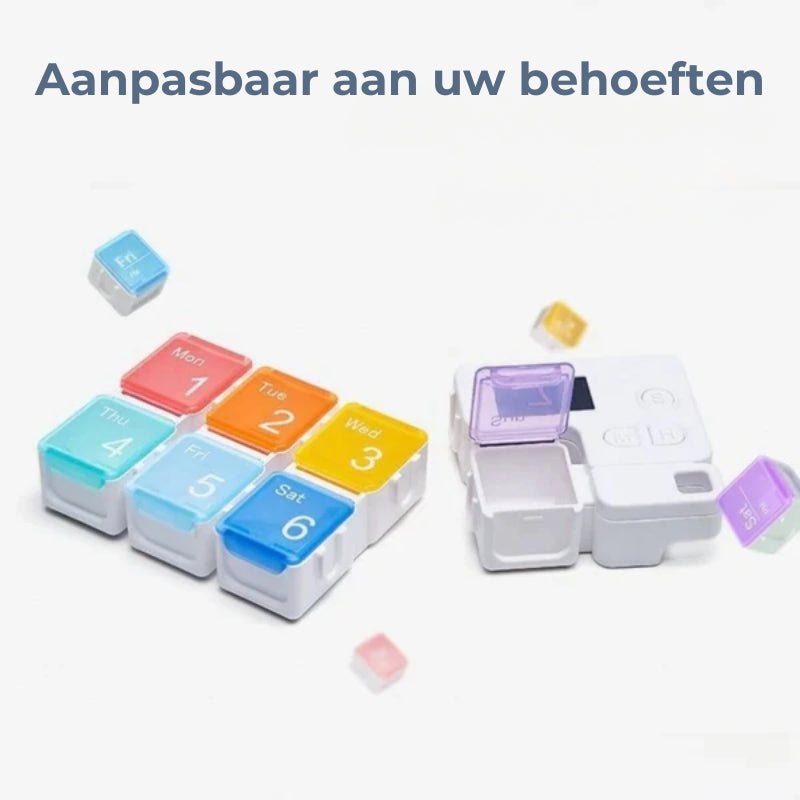 Elektronische Pillendoos 7 Dagen - Wekelijkse Pillenplanner met Alarm