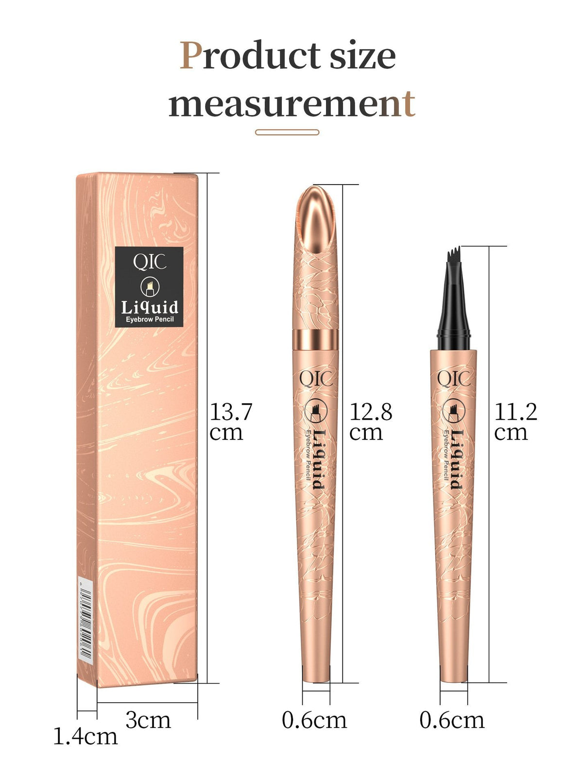 3D Microblading wenkbrauwpotlood met 4 punten