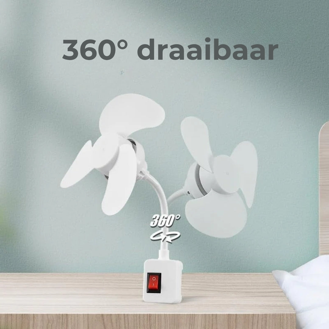 Flexibele Bureauventilator met Zwanenhals