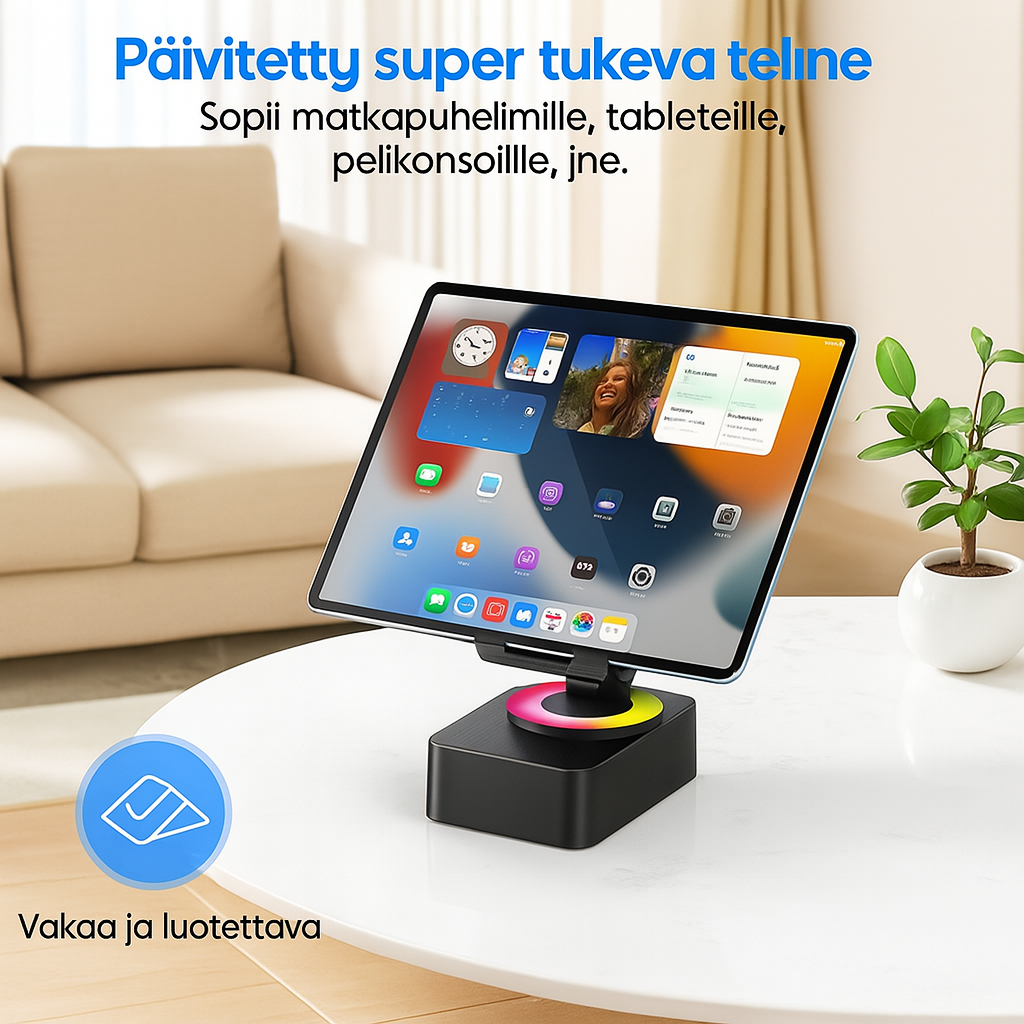 5-in-1 Bluetooth-kaiutin puhelintelineellä