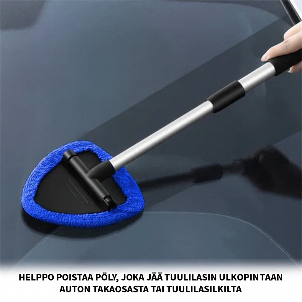 Auton ikkunanpesin – Teleskooppivarsi ja 180° kääntyvä pää