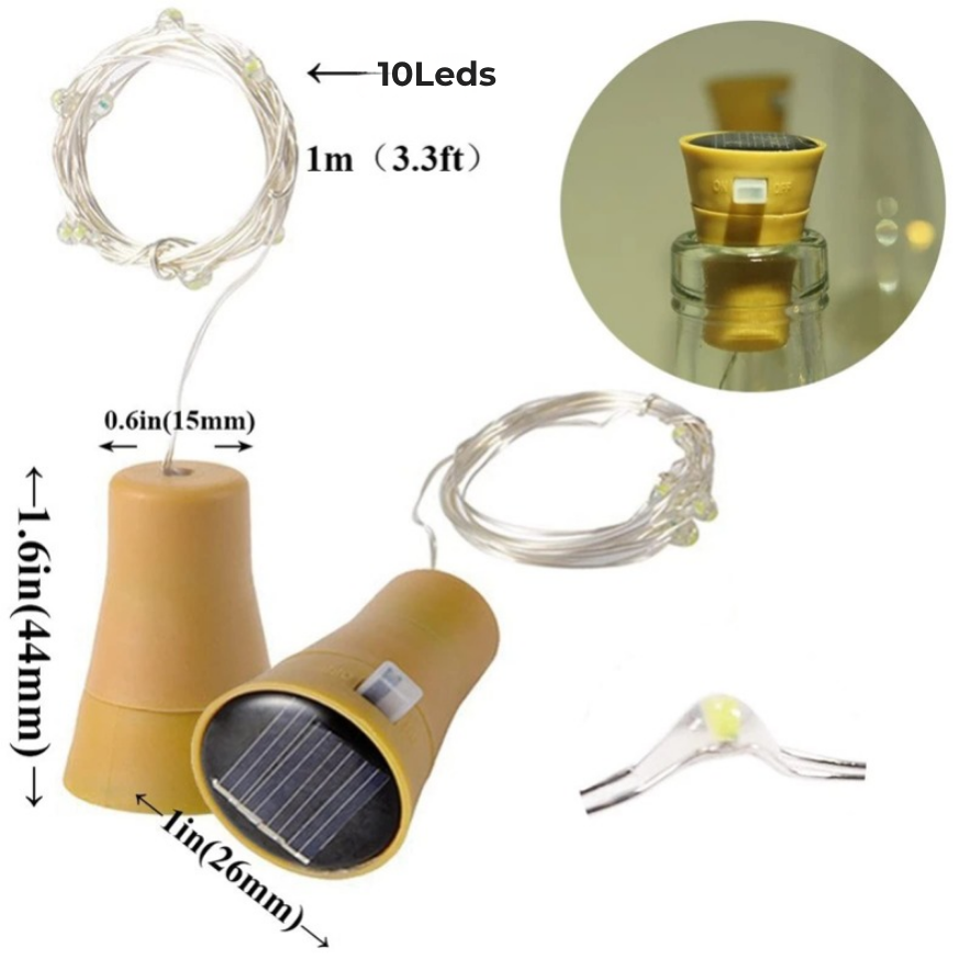 LED Kurk-lichtsnoer voor Fles DIY – Sfeervolle Draadverlichting voor Decoratie