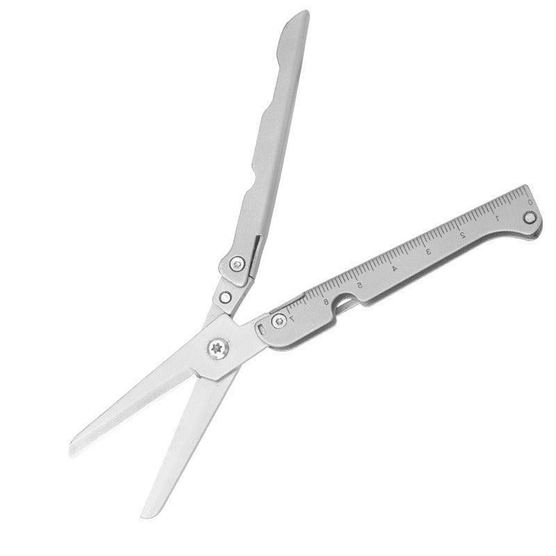 Opvouwbare Rvs Mini Schaar - Draagbare Tool voor Outdoor & Camping