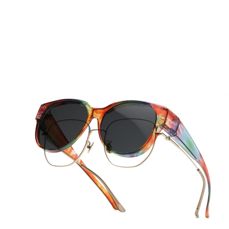 🕶 Nieuwe Oversized Cat-Eye Zonnebril – Gepolariseerde Glazen & UV400 Bescherming