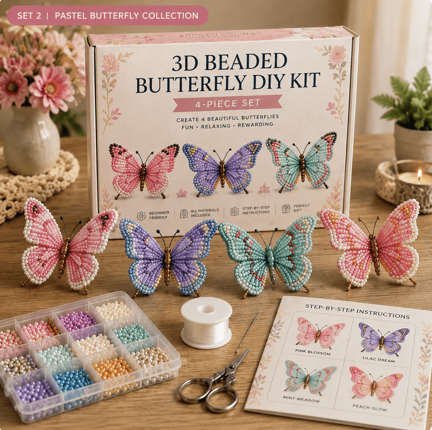 🦋Kralen en Knutselen: Vlinders
