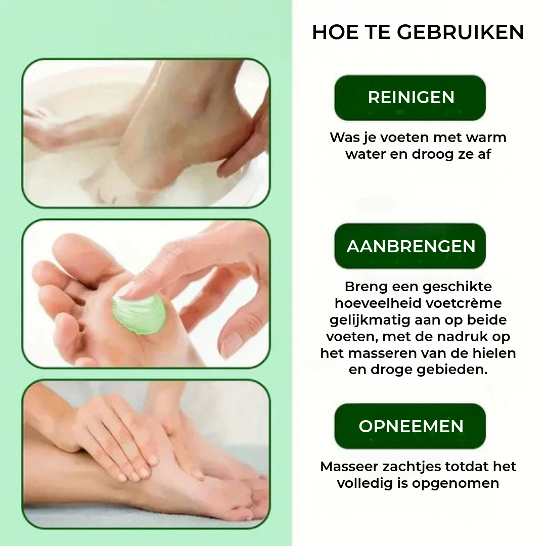 Hydraterende Voetcrème met Tea Tree Olie & Aloë Vera - Voor Droge Voeten
