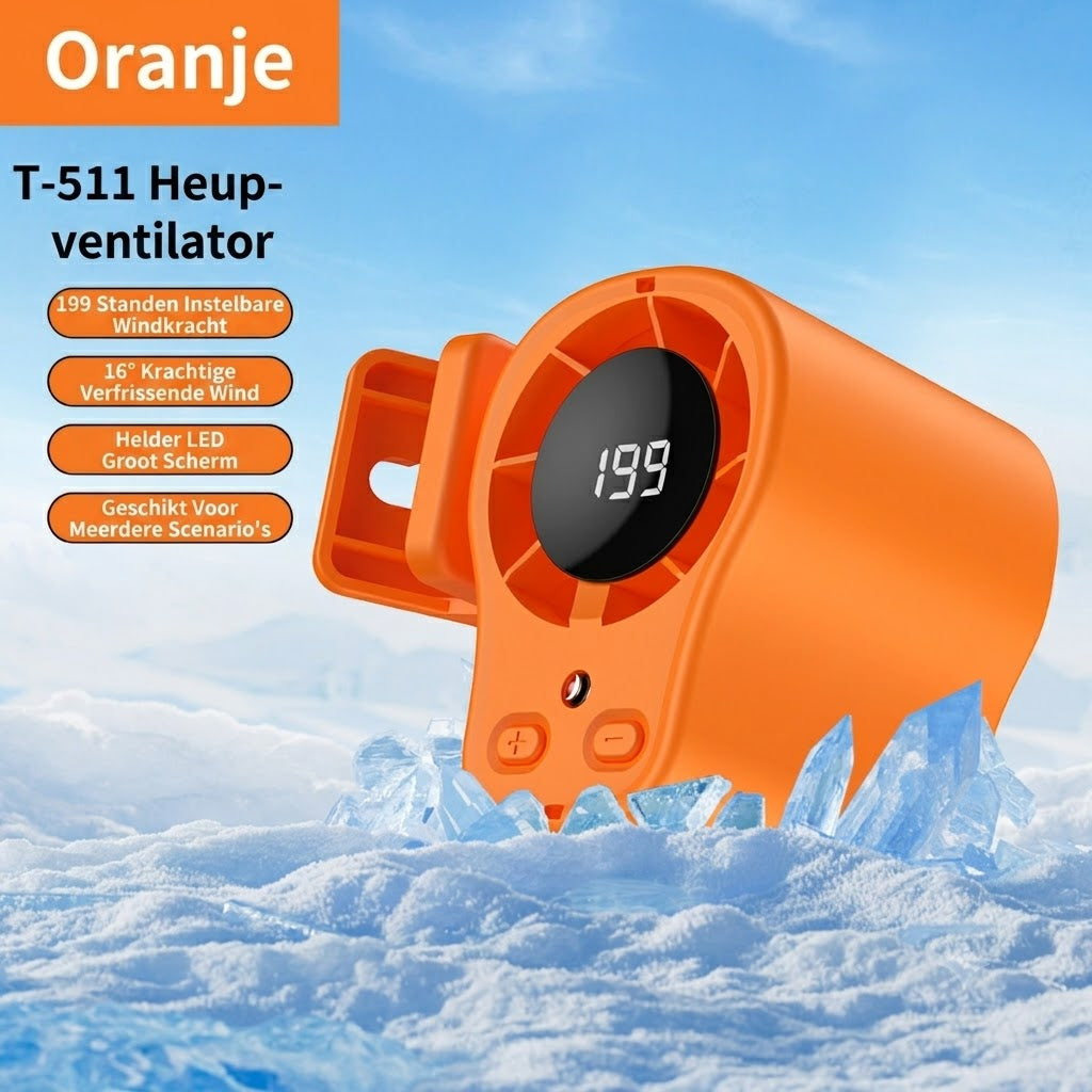 Draagbare LED Autoventilator met Slim Display
