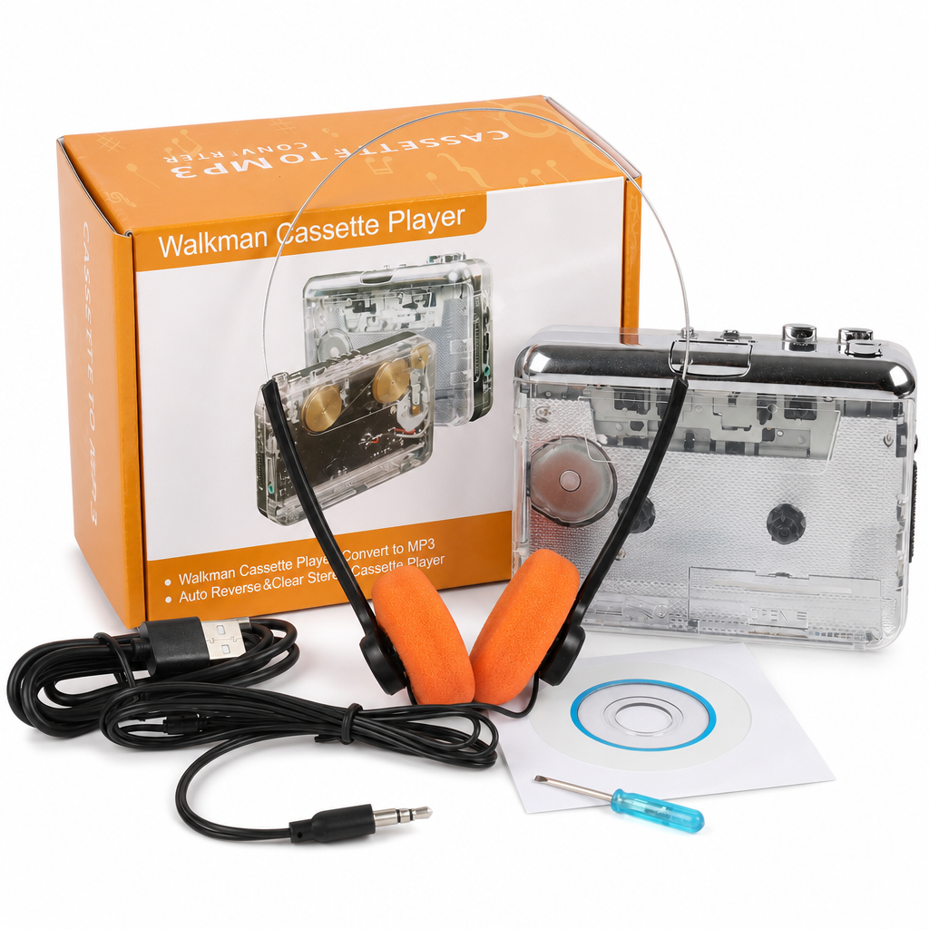 Transparante cassetterecorder – Oude banden, nieuw leven!