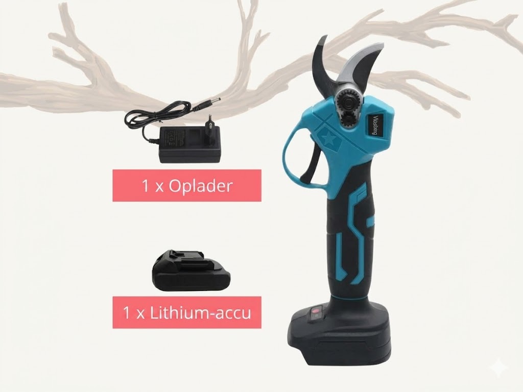 Elektrische snoeischaar met 20V lithium accu