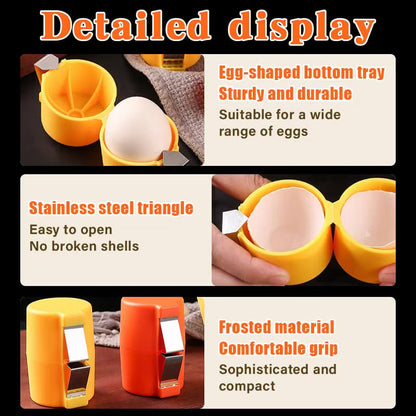 🔥📢📢 Tijdelijke aanbieding❗️❗️ Koop er één, krijg er één gratis! 🍳 Snelle eieropener – open eieren sneller, makkelijker en schoner!🔥