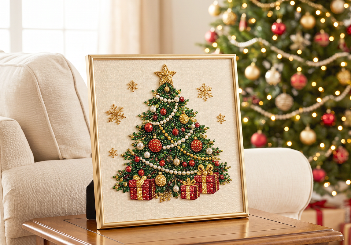 🔥 Tijdelijke aanbieding: 50% korting! 🎨💎 Kerstthema DIY diamond painting set – perfect voor beginners 🎄