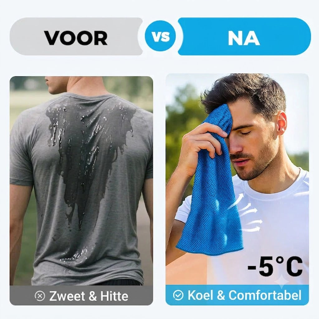 Altijd en overal direct afkoelen – Snelkoelende Sporthanddoek
