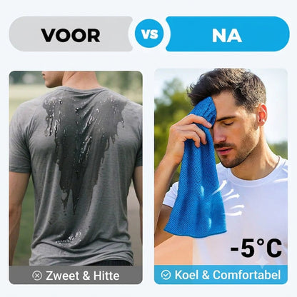 Altijd en overal direct afkoelen – Snelkoelende Sporthanddoek
