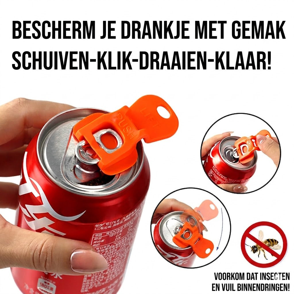Multifunctionele Plastic Blikjesopener & Afdekkapje（1 Set 6 Stuks）