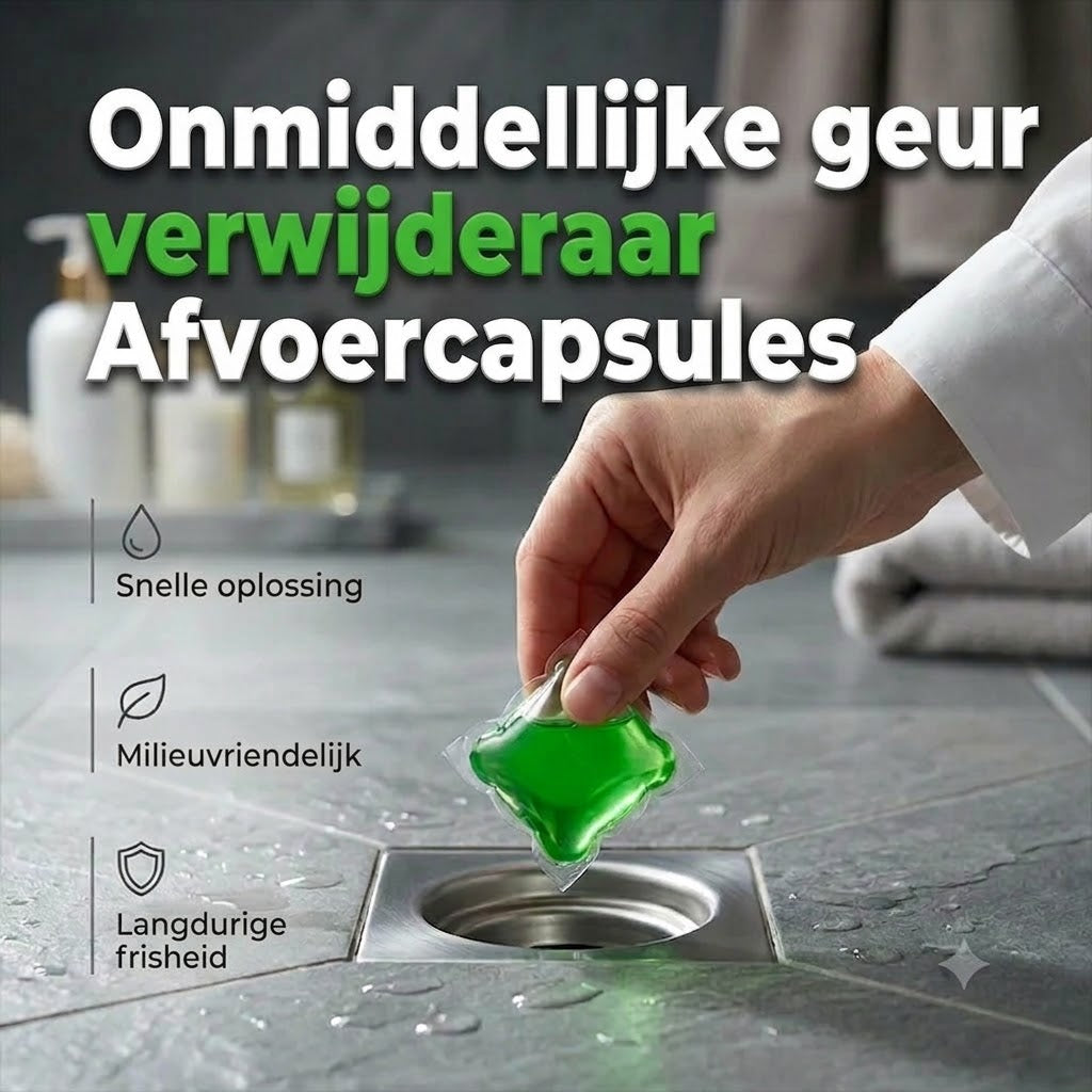 Afvoerontstopper en geurverdrijver tabletten
