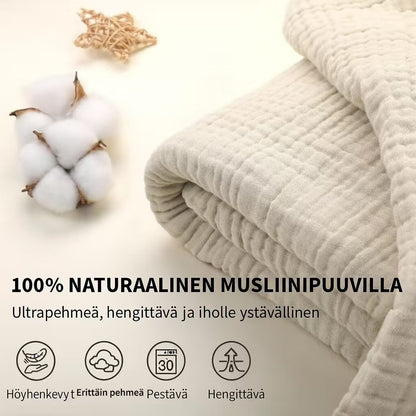 Pehmeä ja hengittävä viilennyspeitto
