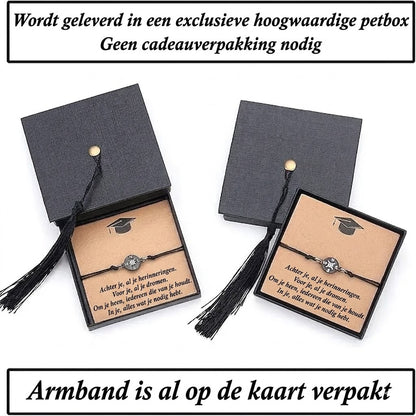 Betekenisvol Afstudeercadeau - Verstelbare Armband met Mooie Boodschap