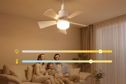2-in-1 Plafondventilator met LED-verlichting - Inclusief Afstandsbediening