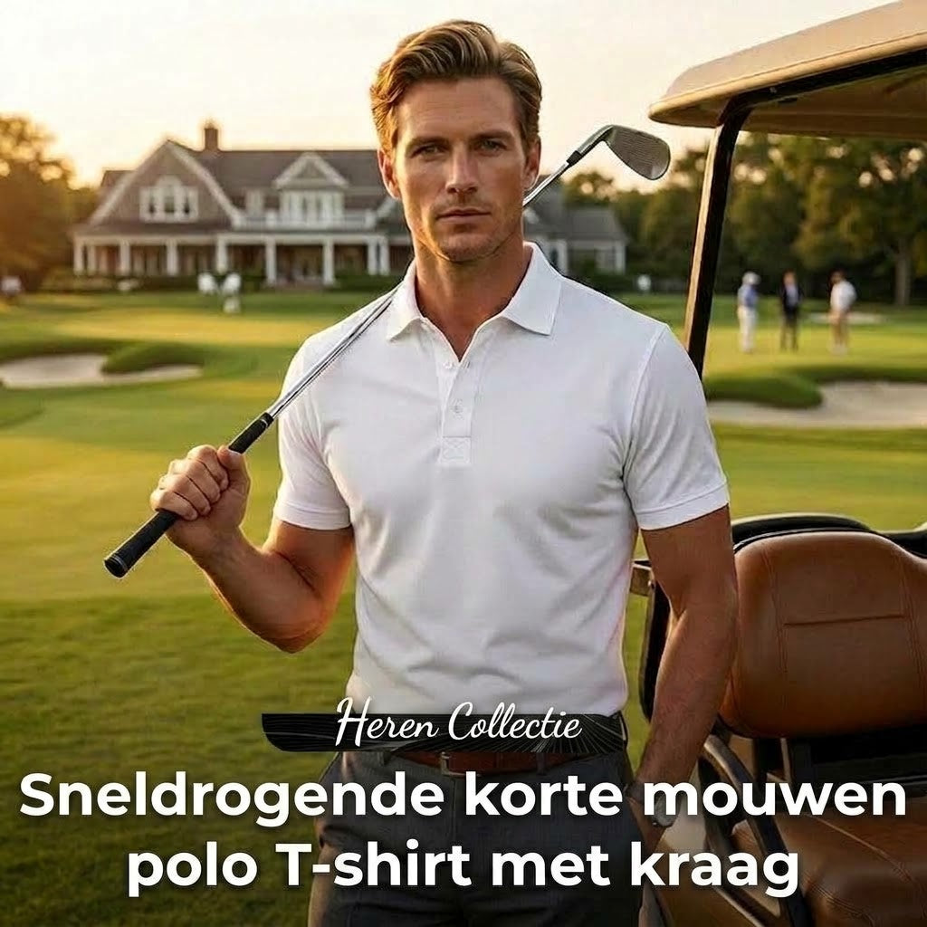 Poloshirt met korte mouwen voor heren – Sportieve slim-fit