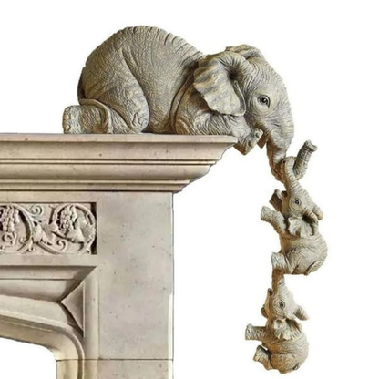 Olifant Vormig hars ornament – symbool voor een hechte familieband