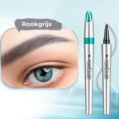 Microblading Wenkbrauw Pen - 4 Vorkpunten voor Natuurlijk Resultaat - 24u Waterdicht & Smudgeproof