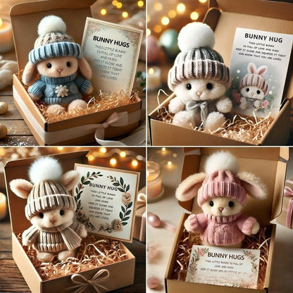 Handgemaakte Mini Konijnen Knuffeltjes - Leuk Paascadeau & Decoratie