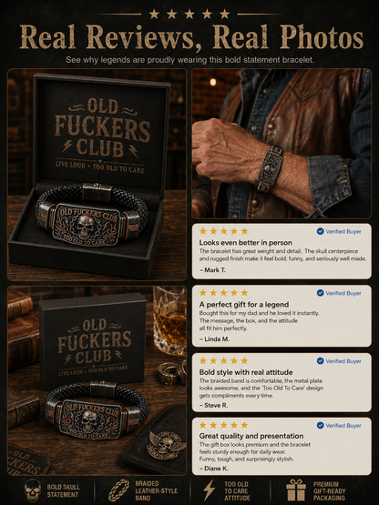 ☠️ Old Guys Club & Wild & Free 🪓 | 2026 Limited Edition Vintage Armband