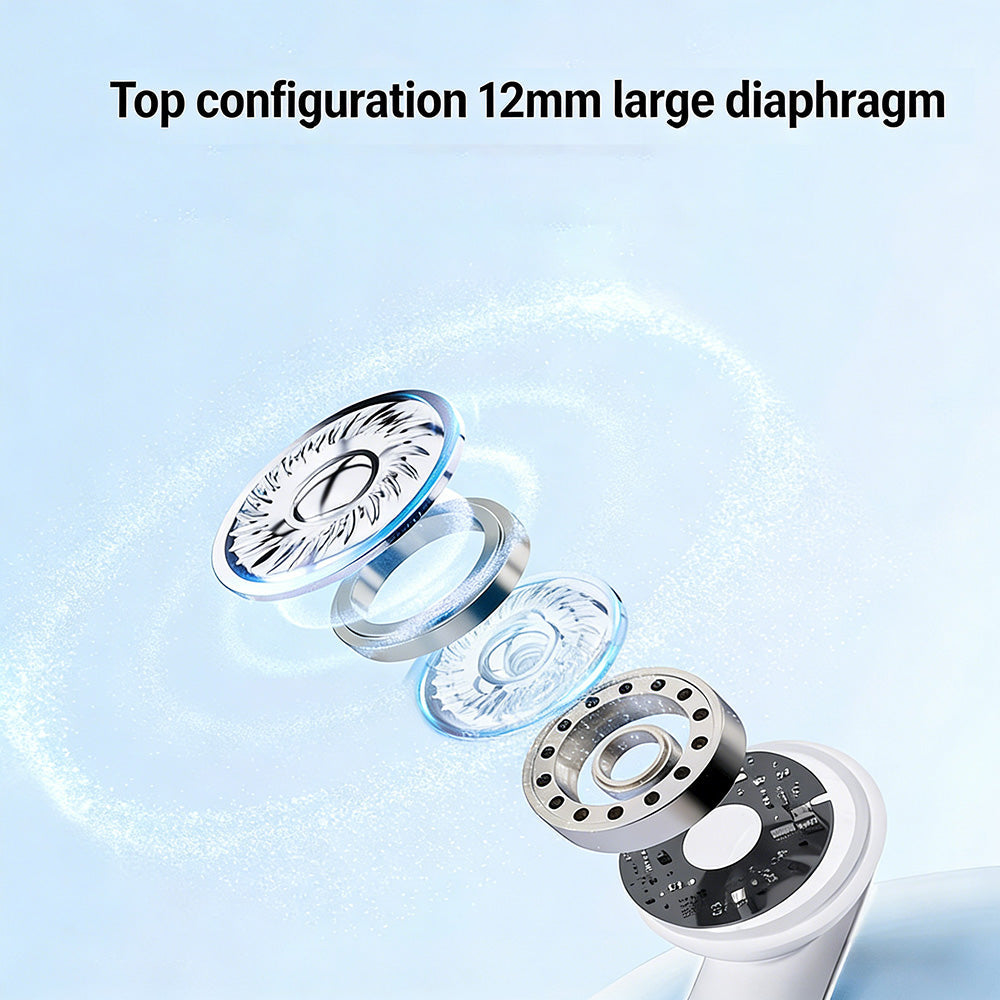 2-in-1 draadloze Bluetooth-oordopjes met oorhaken en oortips – 30 uur afspeeltijd