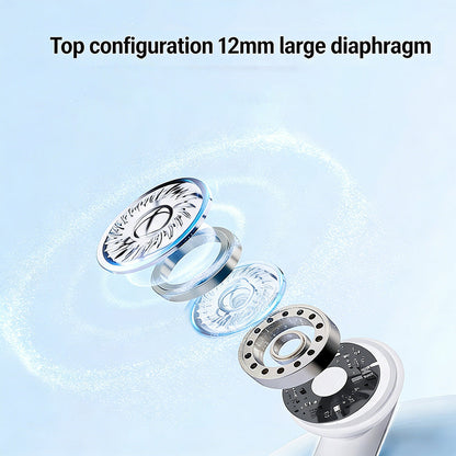 2-in-1 draadloze Bluetooth-oordopjes met oorhaken en oortips – 30 uur afspeeltijd