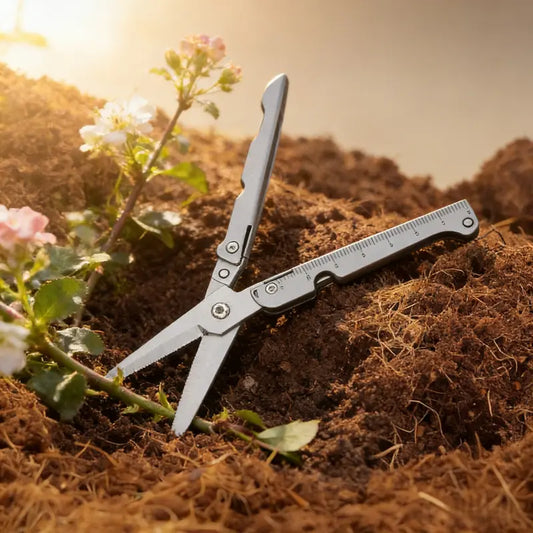 Opvouwbare Rvs Mini Schaar - Draagbare Tool voor Outdoor & Camping