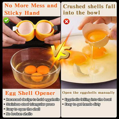 🔥📢📢 Tijdelijke aanbieding❗️❗️ Koop er één, krijg er één gratis! 🍳 Snelle eieropener – open eieren sneller, makkelijker en schoner!🔥
