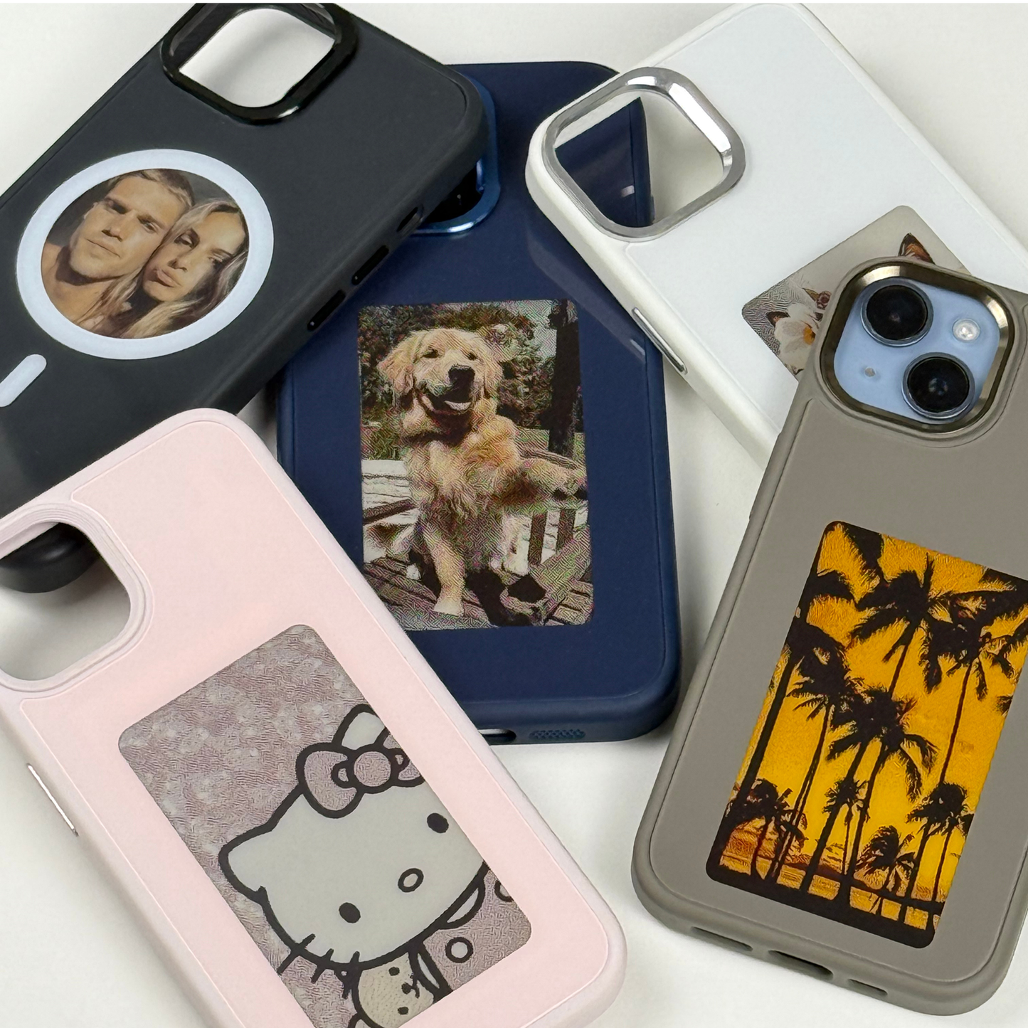 Pixly NFC E-Ink Case voor iPhone - Smart Hoesje met Aanpasbaar Scherm (DIY Foto's)