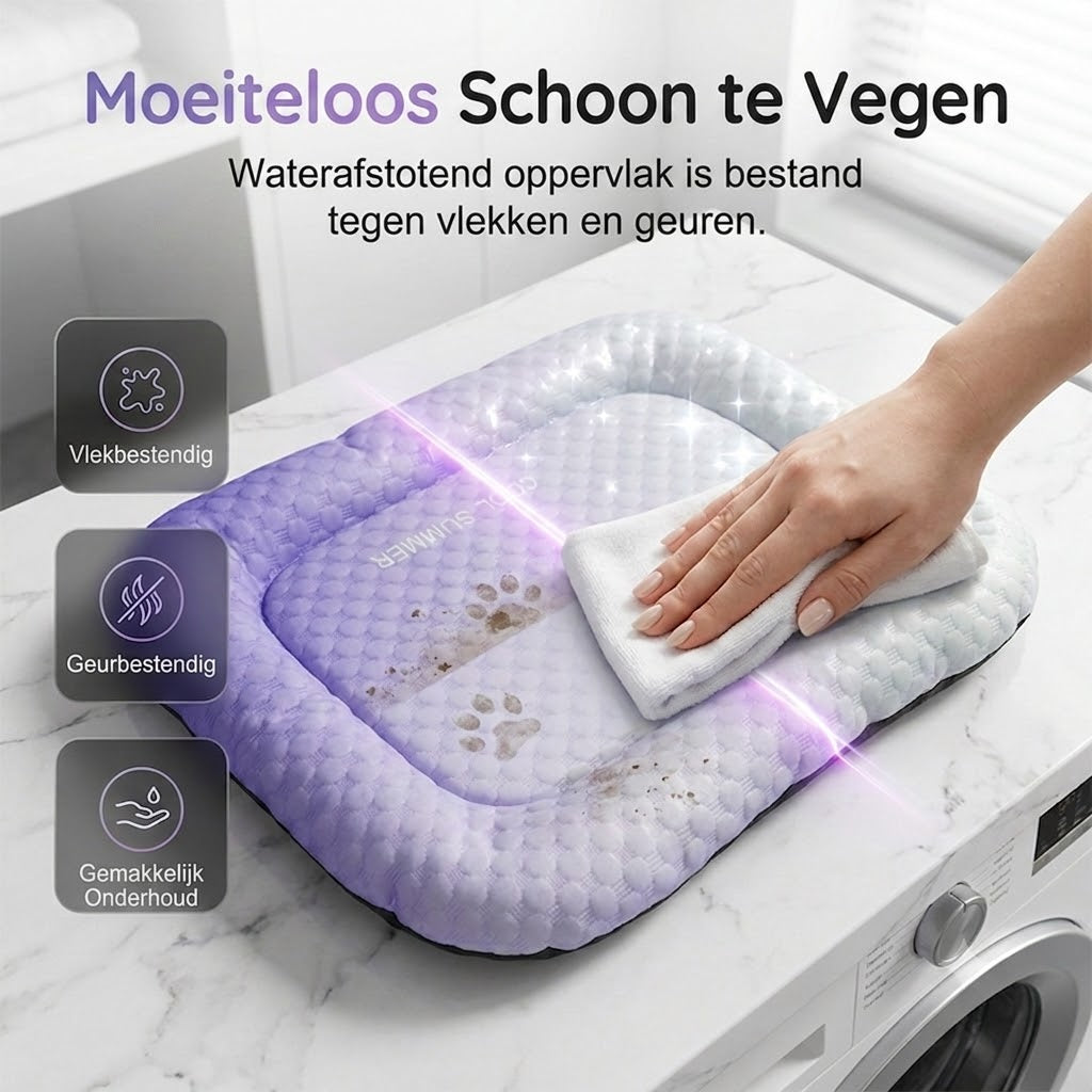 ❄️Gel Koelmat voor Huisdieren – Zomerse Koelmat, Ademend & Gifvrij, Geschikt voor Honden en Katten, Koel Slaapkussen🐶🐱