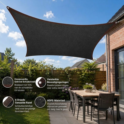 SunChill™ | Premium HDPE Schaduwdoek voor Koele Schaduw en Uv-bescherming