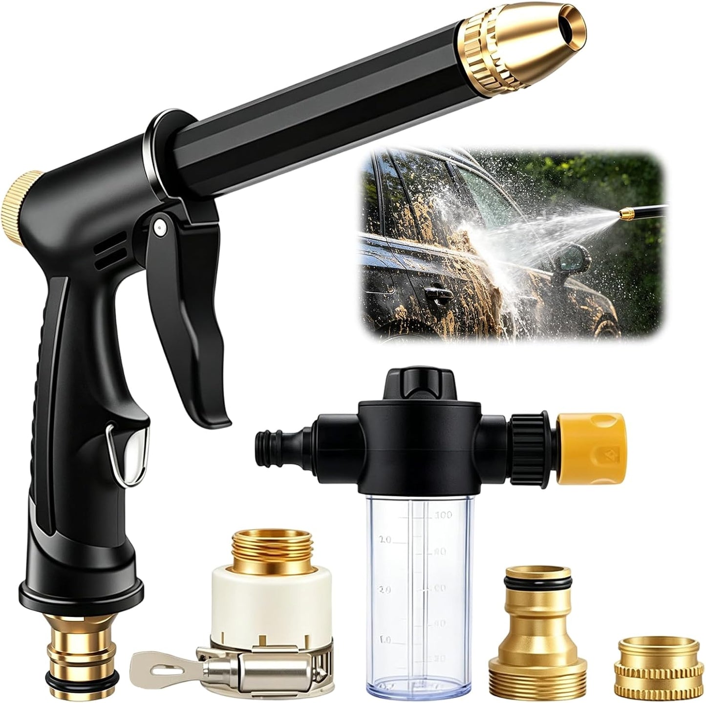 🏆 Hogedrukreiniger / Hogedrukspuit 💦 Ergonomische handgreep • Druksproeier – Krachtige autowasbeurt🚗 en tuinbewatering🌻 Makkelijk in gebruik! 👍