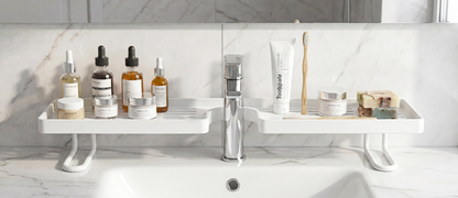 Badkamer Kraan Opbergrek – Staand & Zonder Boren / Kraan Organizer