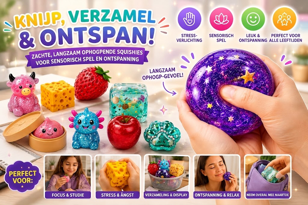 Grappige & Schattige Squishy Box – De Populaire Bestseller in de Magische Mystery Box!