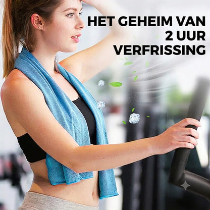Altijd en overal direct afkoelen – Snelkoelende Sporthanddoek