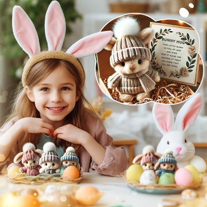 Handgemaakte Mini Konijnen Knuffeltjes - Leuk Paascadeau & Decoratie