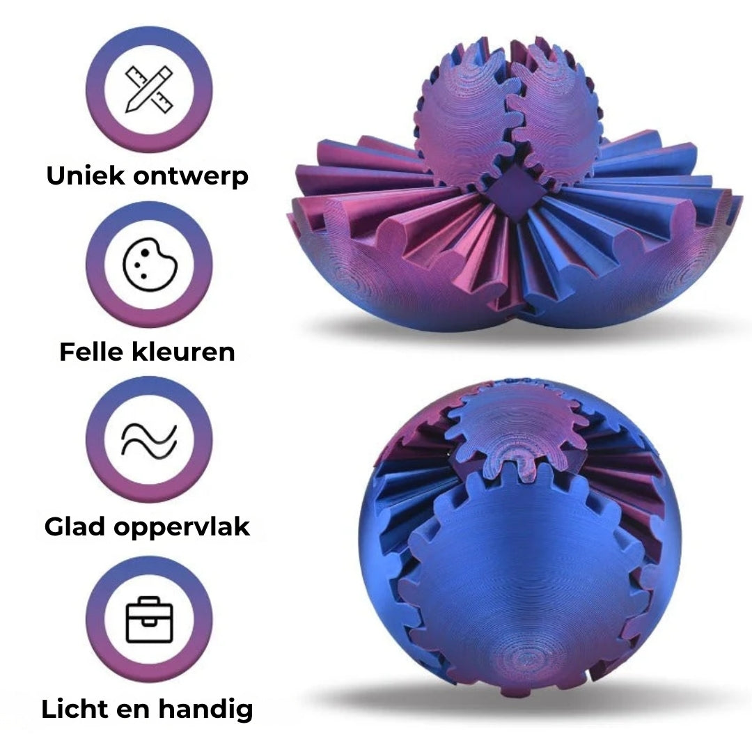 Fidget Tandwielbal-Stressverlichting & Focus