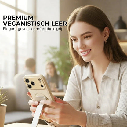 MagSafe Hoesje voor iPhone [12 t/m 17] - Luxe Matte Afwerking - Vingerafdrukwerend & Anti-Vette Laag