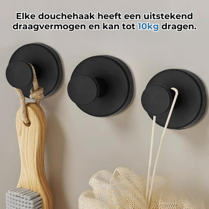 Moderne Handdoekhaken voor de Badkamer - TwistLock Zuignapsysteem - Verwijderbaar & Herbruikbaar - Geen Beschadiging