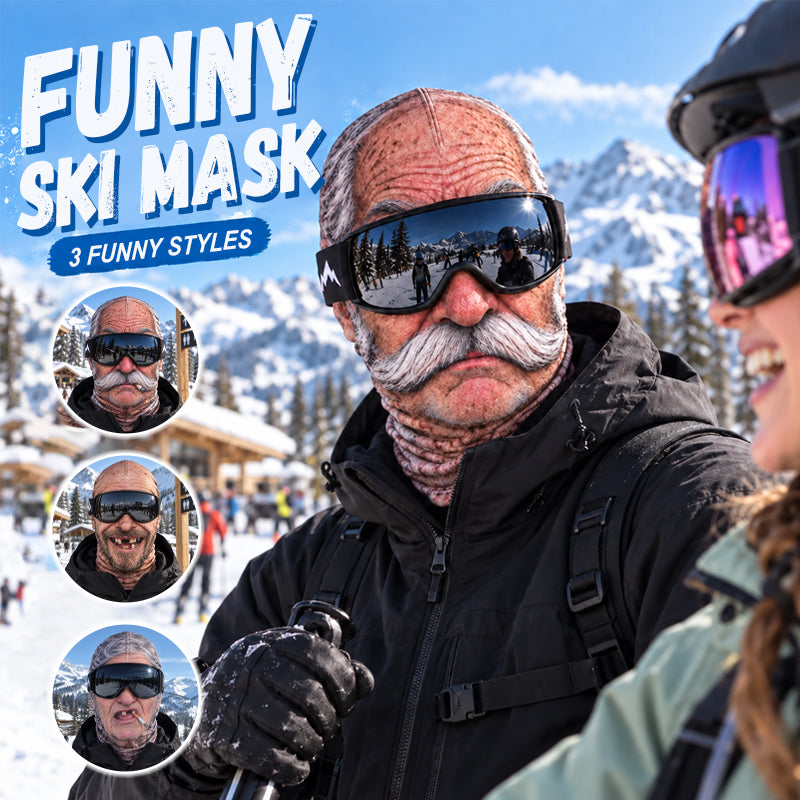 Grappig en ultrarealistisch skimasker