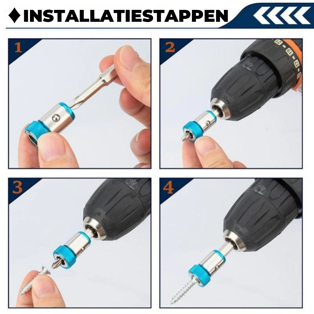 Universele Magnetische Ring voor Schroefbits – Set van 3 stuks
