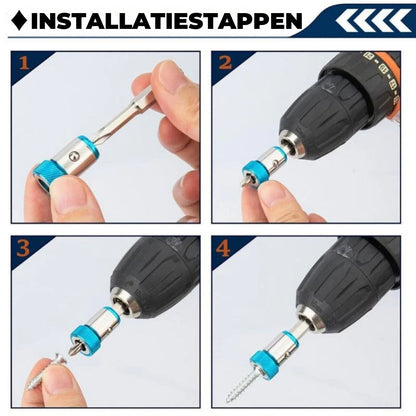 Universele Magnetische Ring voor Schroefbits – Set van 3 stuks