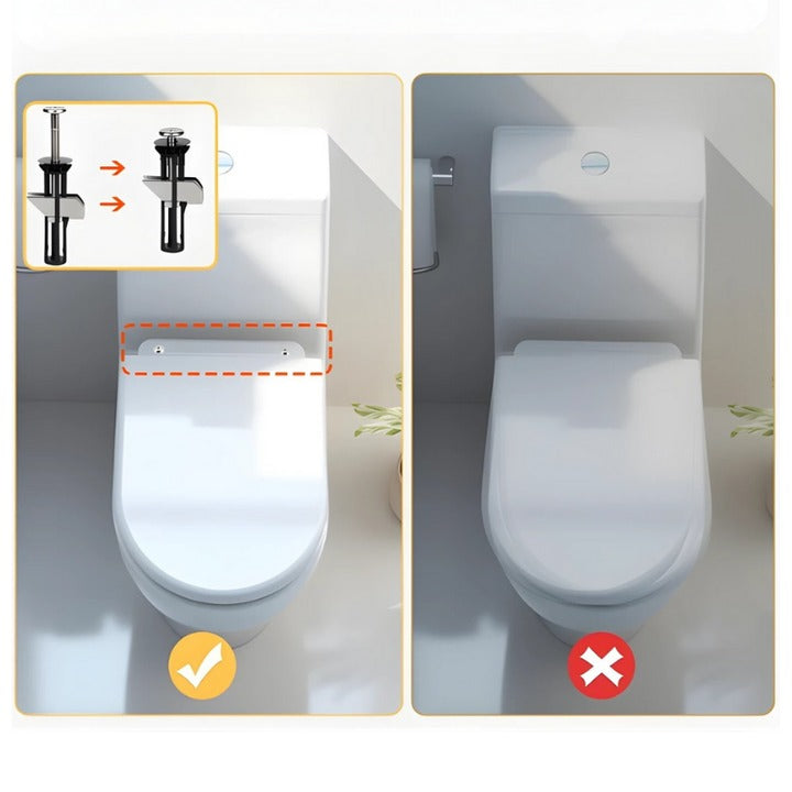 Luxe Toiletbril Montageset (2 Sets) - Zware Kwaliteit RVS Schroeven & Bouten - Expansiebevestiging - 1+1 GRATIS